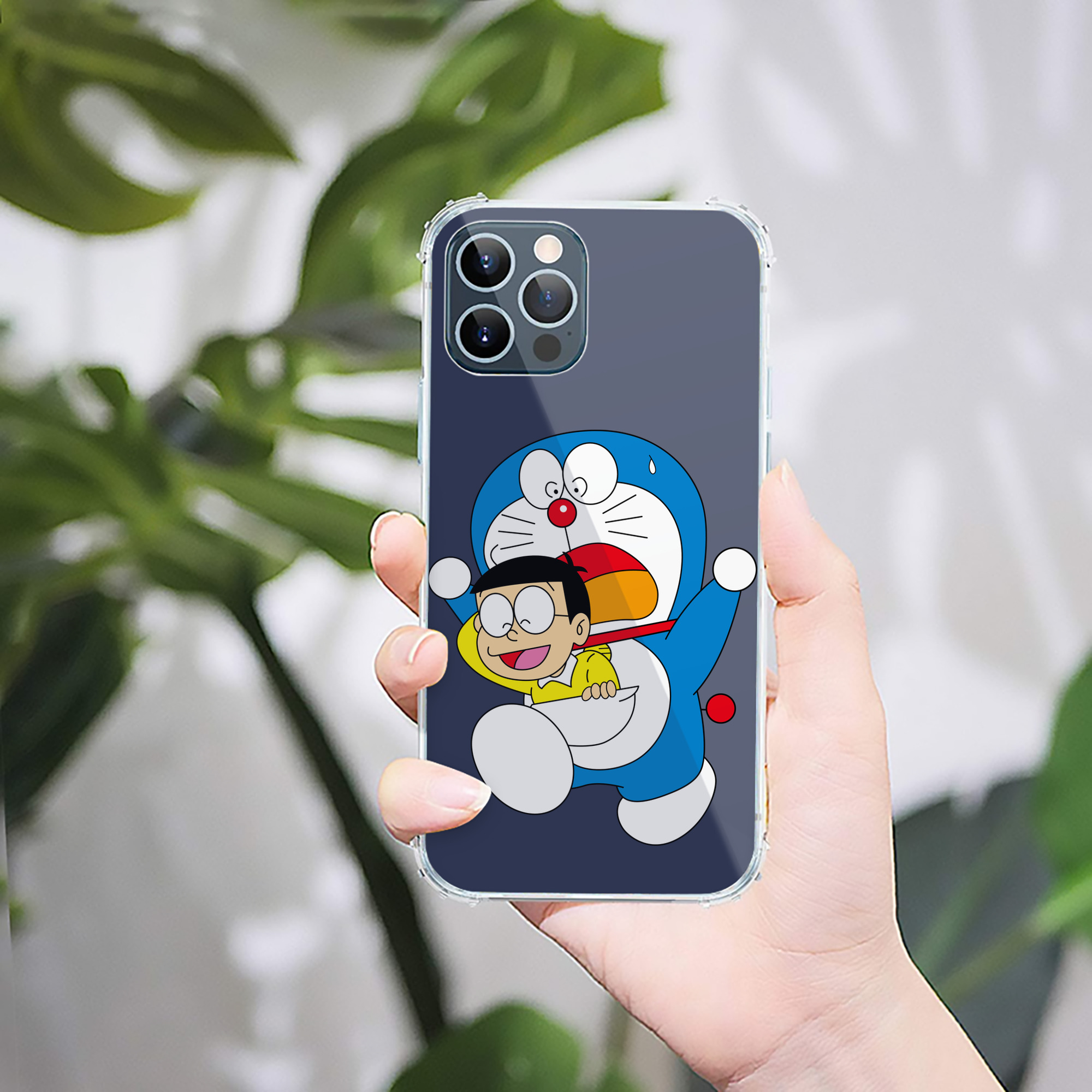 （画像用） ドラえもん Doraemon 【iPhone 12シリーズ対応】透明スマホケース（クリアソフトケース）